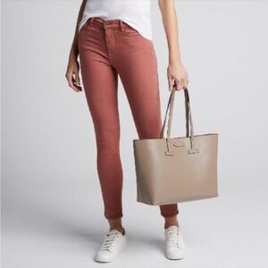 Frame Le High Sateen Skinny Jeans in Rosewood 24 Like New